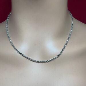 Vintage Sterling Silver Catherine Popesco Rolo Chain/ Necklace. 18 inches long